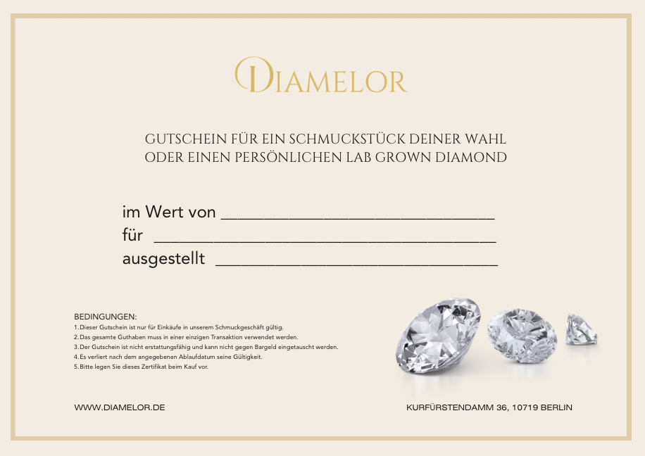Diamelor Geschenkgutschein